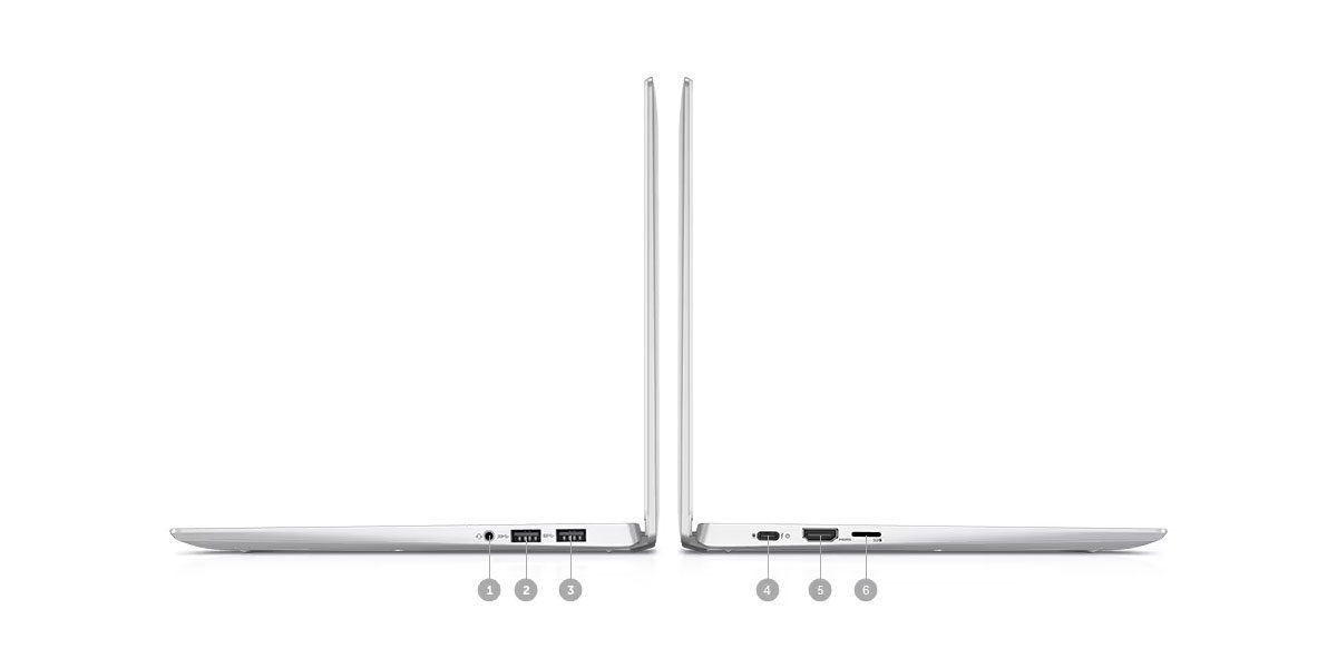 پورت های لپتاپ دل 