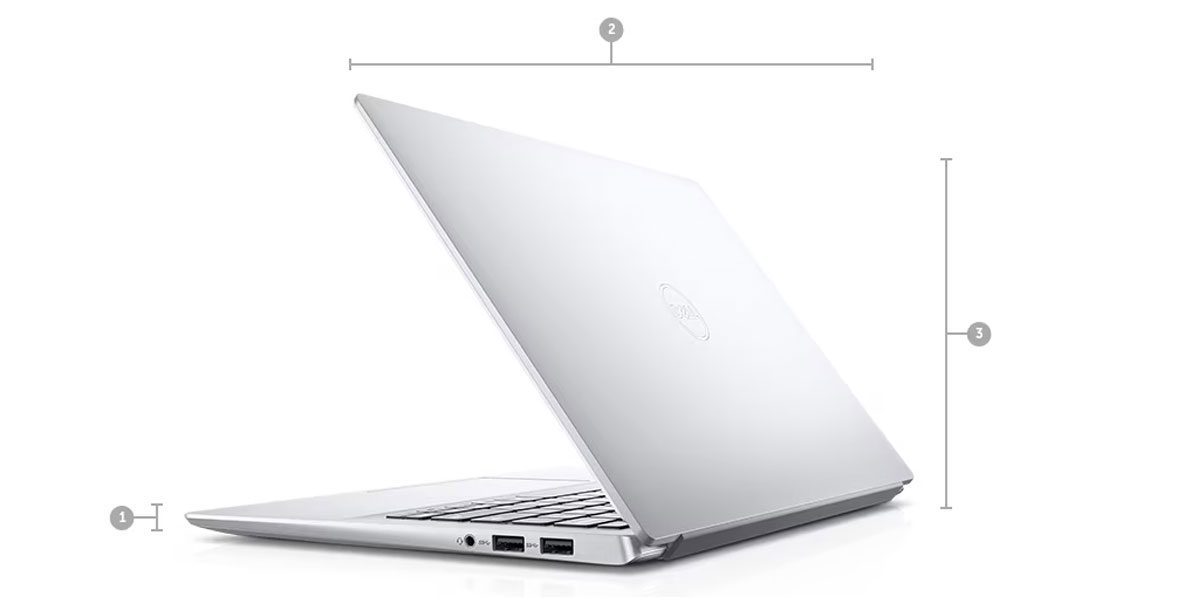 ابعاد و طراحی لپتاپ Inspiron 7490